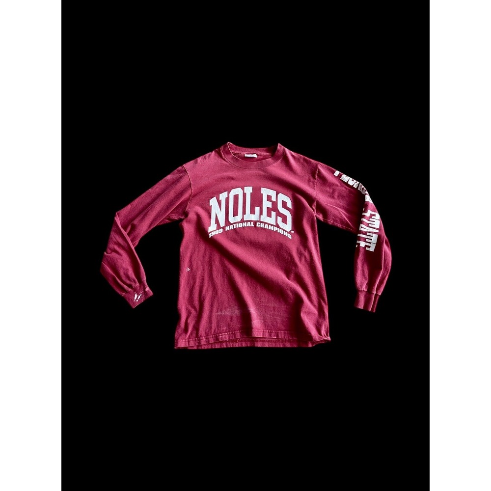 Vintage 1999 Florida State Seminoles FSU Red Long Sleeve Shirt Small Champions